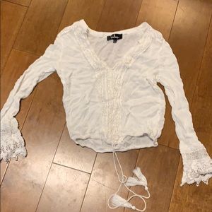 Lulus white blouse